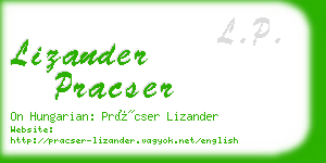 lizander pracser business card